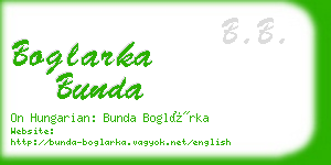 boglarka bunda business card